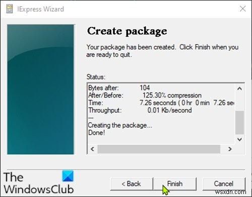 Windows 10 पर IExpress के साथ PowerShell स्क्रिप्ट (PS1) फ़ाइल को EXE में कैसे बदलें 