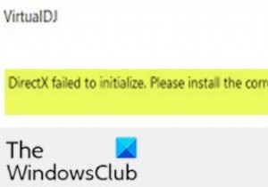DirectX Windows 11/10 पर त्रुटि प्रारंभ करने में विफल रहा 