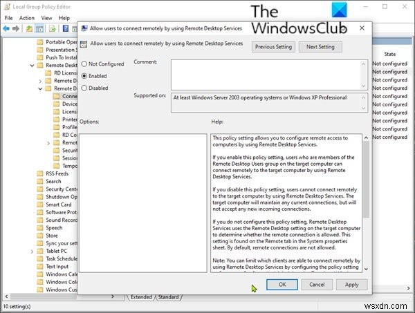 Windows 11/10 पर सामान्य दूरस्थ डेस्कटॉप कनेक्शन समस्याओं का निवारण कैसे करें? 