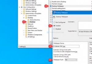समूह नीति या रजिस्ट्री संपादक का उपयोग करके डेस्कटॉप वॉलपेपर कैसे सेट करें 