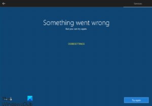 Windows 11/10 सेटअप के दौरान कुछ गलत हो गया, OOBESETTINGS संदेश 