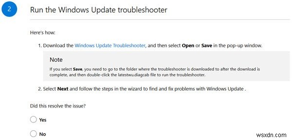 Microsoft के ऑनलाइन समस्या निवारक का उपयोग करके Windows अद्यतन त्रुटियों को ठीक करें 