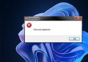Explorer.exe कक्षा Windows 11/10 में पंजीकृत त्रुटि नहीं है 