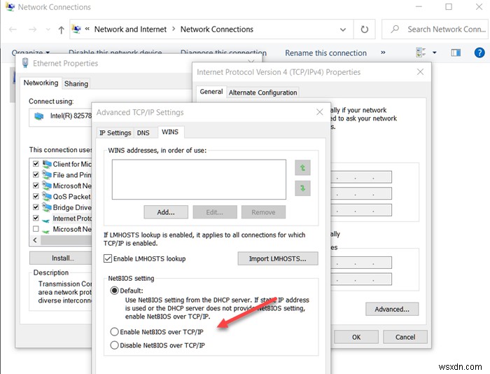 Windows 11/10 पर TCP/IP पर NetBIOS को सक्षम या अक्षम कैसे करें? 