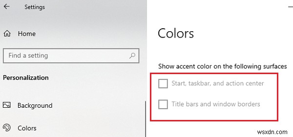 विंडोज 11/10 में स्टार्ट, टास्कबार, एक्शन सेंटर, टाइटल बार पर एक्सेंट रंग दिखाएं 