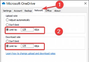 OneDrive और Dropbox द्वारा बैंडविड्थ उपयोग को कैसे सीमित करें 
