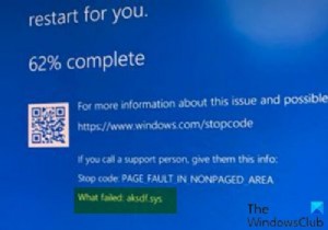 Windows 11/10 में aksdf.sys ब्लू स्क्रीन त्रुटि को ठीक करें 