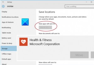 इंस्टॉल किए गए ऐप्स को स्थानांतरित करें और नए ऐप्स विंडोज 10 में धूसर सेटिंग्स में सहेजे जाएंगे 
