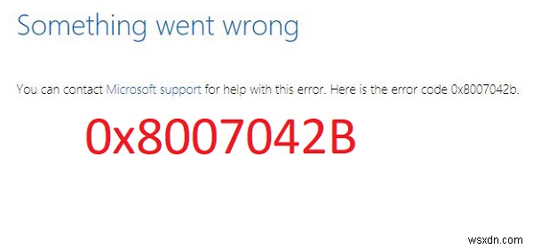 Windows अद्यतन त्रुटि को ठीक करें 0x8007042B 