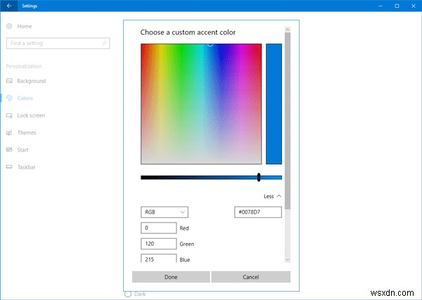 विंडोज 11/10 में ट्रांसलूसेंट सिलेक्शन रेक्टेंगल बॉक्स का रंग कैसे बदलें 