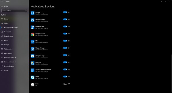विंडोज 10 में ऐप के लिए नोटिफिकेशन कैसे डिसेबल करें 