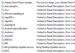 विवरण पढ़ने में विफल। विंडोज 11/10 में पृष्ठभूमि सेवाओं के लिए त्रुटि कोड 2 