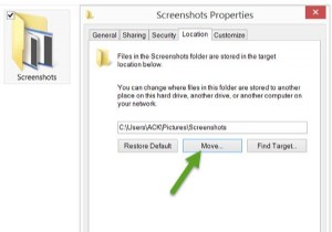 विंडोज 11/10 में प्रिंट स्क्रीन स्क्रीनशॉट फोल्डर की लोकेशन कैसे बदलें? 