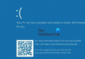 विंडोज 11/10 में अप्रत्याशित कर्नेल मोड ट्रैप त्रुटि 