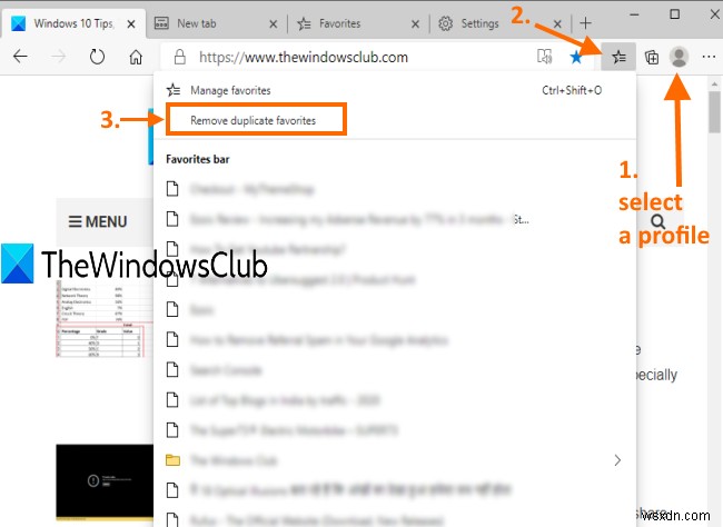 माइक्रोसॉफ्ट एज ब्राउजर में डुप्लीकेट फेवरेट को कैसे हटाएं 