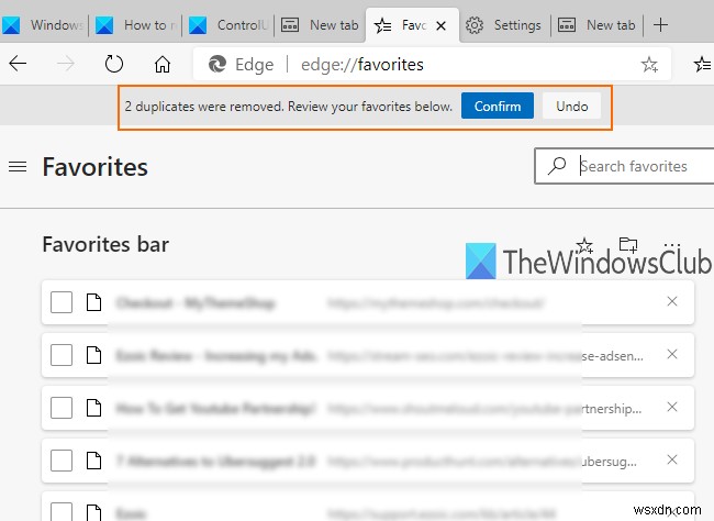 माइक्रोसॉफ्ट एज ब्राउजर में डुप्लीकेट फेवरेट को कैसे हटाएं 