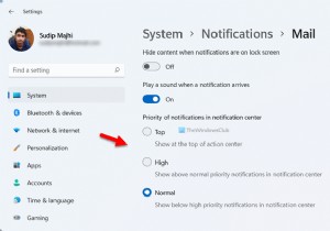 विंडोज 11/10 के एक्शन सेंटर में नोटिफिकेशन की प्राथमिकता कैसे सेट करें 
