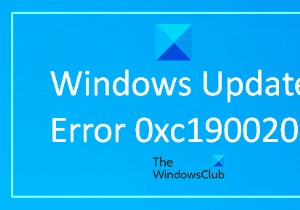 विंडोज अपडेट त्रुटि को कैसे ठीक करें 0xc1900201 