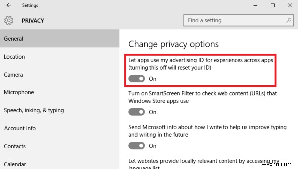 Microsoft उत्पादों में विज्ञापन प्राथमिकताएँ प्रबंधित और वैयक्तिकृत करें 