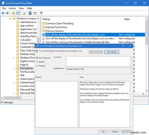 Windows 11/10 में फ़ाइल एक्सप्लोरर में थंबनेल पूर्वावलोकन सक्षम या अक्षम करें 