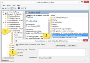 विंडोज 11/10 में कंट्रोल पैनल और सेटिंग्स तक पहुंच प्रतिबंधित करें 