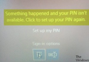 कुछ हुआ और आपका पिन विंडोज 11/10 पर संदेश उपलब्ध नहीं है 