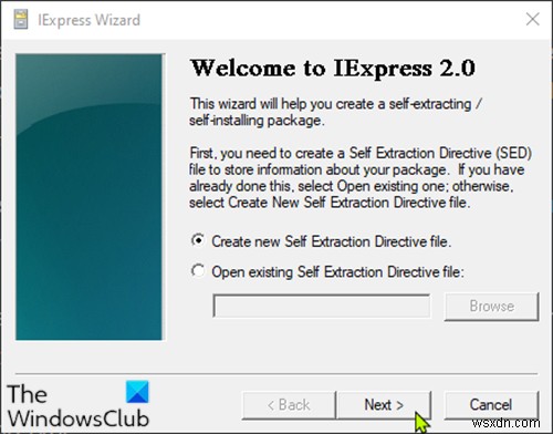 IExpress के साथ विंडोज 10 पर सेल्फ-एक्सट्रैक्टिंग आर्काइव कैसे बनाएं 