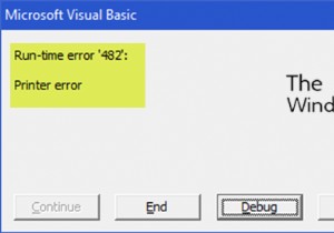 फिक्स रनटाइम एरर 482 - विंडोज 10 में प्रिंटिंग एरर 