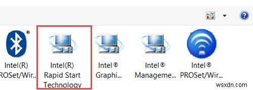 ऐसा लगता है कि आपके सिस्टम में इंटेल रैपिड स्टार्ट टेक्नोलॉजी सक्षम नहीं है 