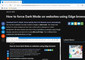 एज ब्राउजर का उपयोग करने वाली वेबसाइटों पर डार्क मोड को कैसे लागू करें 