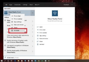 विंडोज 11/10 में मिक्स्ड रियलिटी पोर्टल को कैसे अनइंस्टॉल करें 