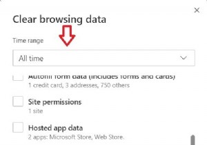 एज क्रोमियम का उपयोग करके एज लिगेसी का ब्राउज़िंग डेटा कैसे साफ़ करें 