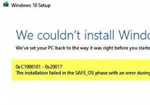 BOOT ऑपरेशन के दौरान त्रुटि के साथ SAFE_OS चरण में स्थापना विफल, 0xC1900101 - 0x20017 