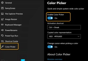विंडोज पॉवरटॉयज में कलर पिकर मॉड्यूल का उपयोग कैसे करें 