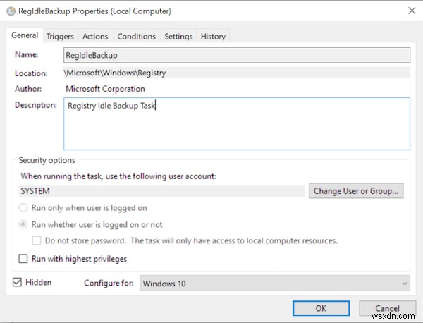 Windows 11/10 में RegBack फ़ोल्डर में रजिस्ट्री का स्वचालित रूप से बैकअप कैसे लें 