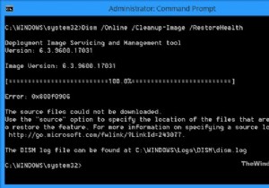 मरम्मत भ्रष्ट Windows छवि त्रुटि 0x800f0906 
