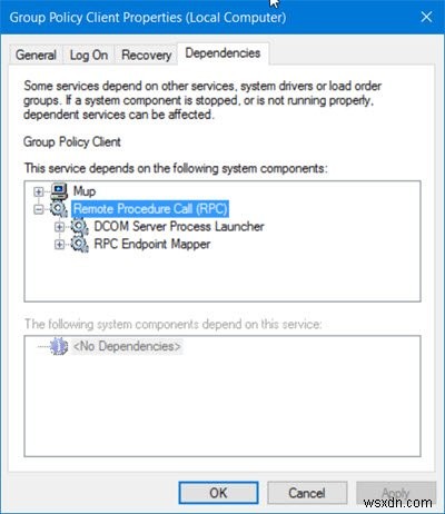 Windows 11/10 में Windows सेवा त्रुटि संदेश से कनेक्ट करने में विफल 