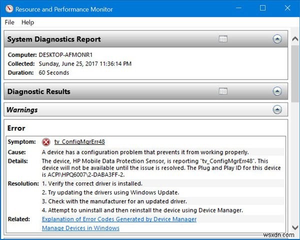 Windows 10/11 में स्वास्थ्य रिपोर्ट उपलब्ध नहीं है 