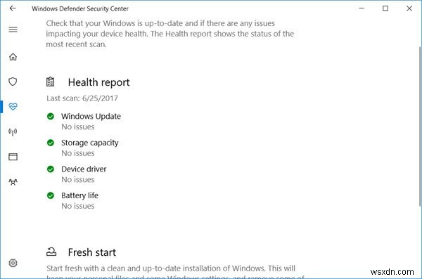 Windows 10/11 में स्वास्थ्य रिपोर्ट उपलब्ध नहीं है 