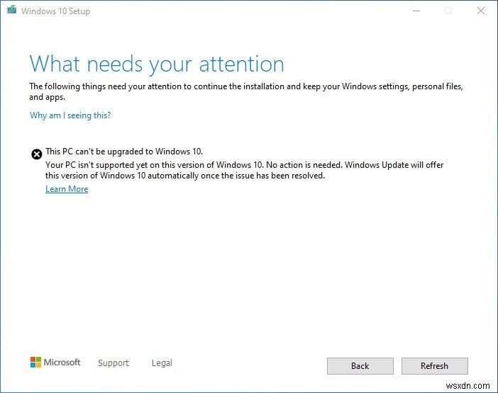 Parity Storage Spaces समस्याओं के कारण इस PC को Windows 10 में अपग्रेड नहीं किया जा सकता है 