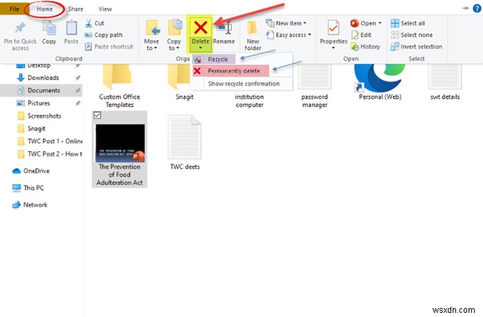 विंडोज 11/10 में फाइल्स और फोल्डर्स को कैसे डिलीट करें 