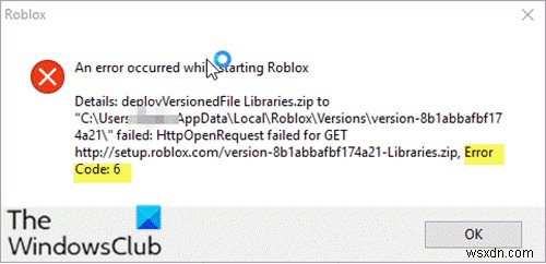 Xbox One या PC पर Roblox त्रुटि कोड 279, 6, 610 को कैसे ठीक करें 