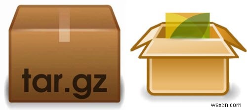 TAR.GZ, TGZ या GZ को कैसे खोलें, खोलें या निकालें। विंडोज़ 11/10 में फ़ाइलें 