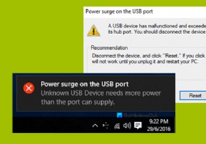 Windows 11/10 . पर USB पोर्ट त्रुटि पर पावर सर्ज को ठीक करें 