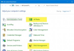 विंडोज 11/10 में कंट्रोल पैनल में सभी टास्क और डिस्क मैनेजमेंट कैसे जोड़ें 