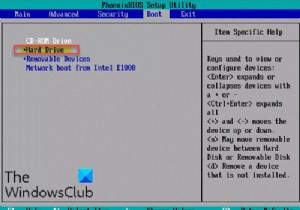 विंडोज 11/10 में बूट मेनू पर हार्ड ड्राइव दिखाई नहीं दे रहा है 