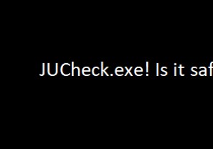 JUCheck.exe क्या है? क्या ये सुरक्षित है? 