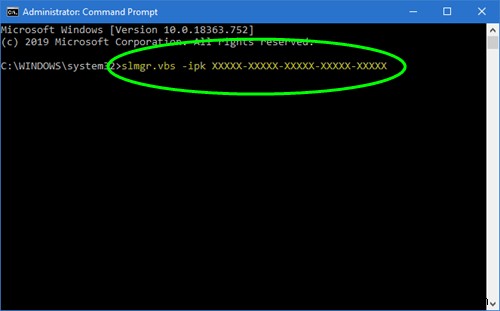 फिक्स विंडोज 10 एक्टिवेशन एरर कोड 0x8007007B 