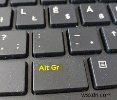 मैं विंडोज कीबोर्ड पर Alt Gr कुंजी को कैसे सक्षम या अक्षम कर सकता हूं? 