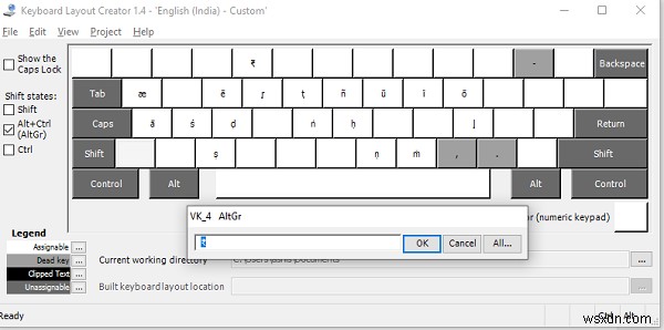 मैं विंडोज कीबोर्ड पर Alt Gr कुंजी को कैसे सक्षम या अक्षम कर सकता हूं? 